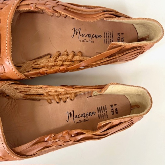 Macarena Collection Sandals /Huarache Colorful Leather Mexican Style Erica NWOT - Picture 3 of 8
